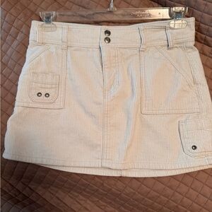 Off white Corduroy Mini Skirt Old Navy size 4